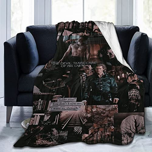 YINGD Klaus Morgan Mikaelson Flanell Decke Bettwäsche Fleece Decke Weiche Thow Decken Klimaanlage Decke für Sofa Couch Wohnzimmer