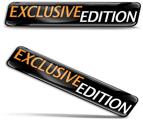 Biomar Labs 2 x 3D Gel Silikon Aufkleber Exclusive Edition Badge Stickers Autoaufkleber Auto Motorrad Fahrrad Fenster Tür Laptop KS 177