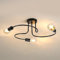 Pheashine Deckenleuchte Vintage,Industrial, Schwarz 3 Flammig Deckenlampe E27 Kronleuchter Deckenleuchte Industrial für Wohnzimmer, Schlafzimmer, Küche, Flur, Ohne Leuchtmittel