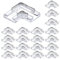BENLUIN 2 Polig 10mm LED Streifen L-förmige Eckverbinder 20 Stück Strip zu Strip Verbindungsstücke für ohne Löten 12V 24V COB SMD LED Band Strip