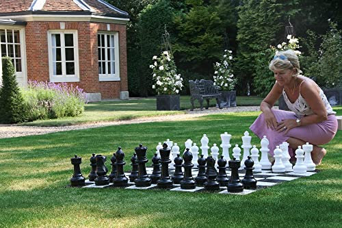 Uber Games Garden Chess set (30cm) & Nylon Mat