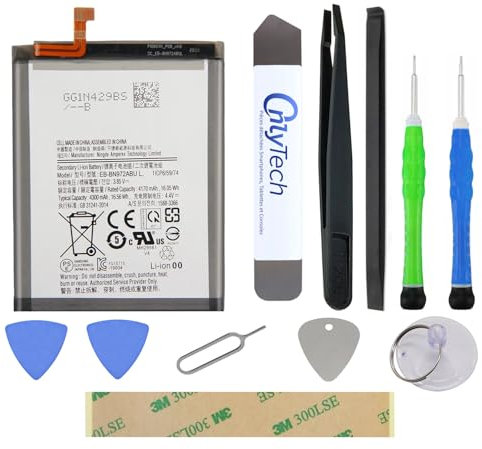 OnlyTech Kit di riparazione batteria per Samsung Galaxy Note 10 Plus SM-N975-4300mAh - con 10 strumenti e adesivi