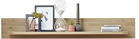 Nicht Zutreffend Wandboard Wandregal Wandpaneel | Braun | Wildeiche Bianco | Breite 160 cm
