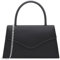 Milisente Clutch-Taschen für Damen, elegante Handtasche für Hochzeit, Abend, Kunstleder, Clutches mit Tragegriff oben, Schwarz, geprägt