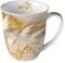Ambiente Kaffeetasse Henkelbecher Teetasse Mug 0,4 l Fine Bone China Porzellan Gräser im Wind Serie waving gras