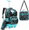 HTgroce Schulrucksack Trolley Schulranzen Mit Rollen Rucksack 10 Jahre