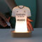 Regalos primera comunion niño Madrid Regalos Futbol Personalizada Futbol real Lampara Regalo Comuniones Cumpleaños Niña padre Niños adolescente Mesa de Noche Luz infantil futbolistas (CAMISETA-MADRID)