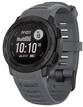 Bracelet Compatible avec Garmin Instinct 2, 22mm Bracelets de Remplacement en Silicone pour Garmin Instinct Solar, Instinct, Instinct Esports, Instinct 2 Solar (Gris)