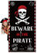 LOHAME Halloween Decorazioni Porta 180 * 90cm Copertura per Porta dei Pirati Striscione Halloween Copriporta Decorazione Pirata Banner Addobbi Festone Pirata-per Addobbi Infestata Interni Esterni