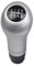 Yoegerery Pomo de la palanca de cambios manual de 6 velocidades con tapa guardapolvo para B-ENZ C/E/GLK W203 W204 C300 W207 W212 E260 (6 Velocidades-Upon)