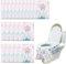 20 Stück Einweg Toilettensitzbezug Toilette Auflage Einweg Toilettenauflage Toilettenpapier Pad für Einkaufszentren, Krankenhaus, Büro, Einzeln Verpackt
