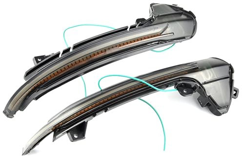 WzMDg Rückspiegel fließendes Blinker licht fließendes Blinker licht für Auto für Audi A6 C7 2013-2018,Blinker für Rückspiegel