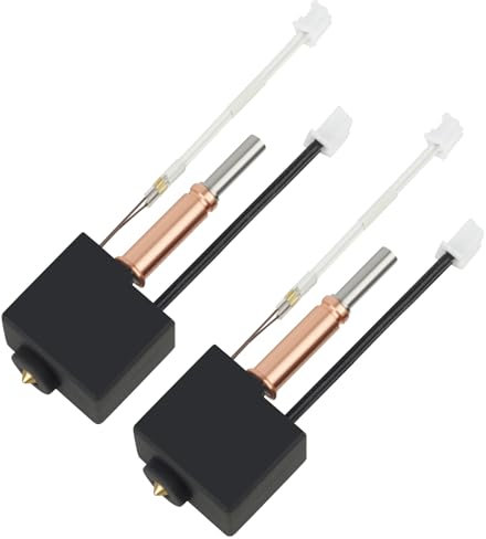 2PCS Kobra 3 Hotend 3D Drucker Ganzmetall-Extruder HotEnd Ersatz mit 0.4mm Brass Düse und Silikonsocke Compatible with Anycubic Kobra 3 and Kobra 3 Combo 3D Drucker