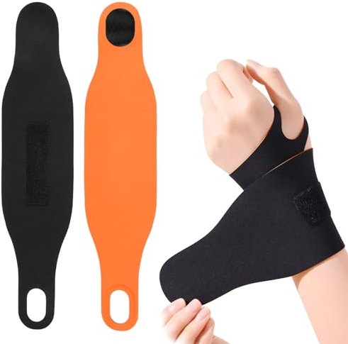 Fantasyon 2 Stück Handgelenk Bandagen, Verstellbare Handgelenkstütze Bandage Handgelenkbandage Wrist Wraps Handgelenk Bandagen Gym Geeignet Für Sport Und Fitness,Hausarbeit