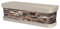 AC - Jardinera de plástico con Plato, Modelo Piedra, Tiesto, macetero, Recipiente para Plantas, Fabricada en España (Beige - 60 cm)