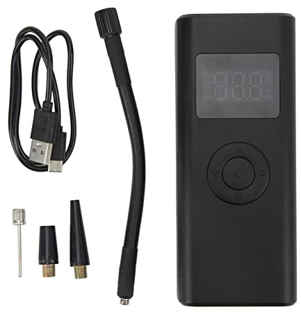 plplaaoo Cordless LED Digital Tire Inflator Portable USB C Charging 150 PSI Power Tire Pump for Motorcycles Cars Bikes Aluminum Alloy Built in Battery 5000mAh