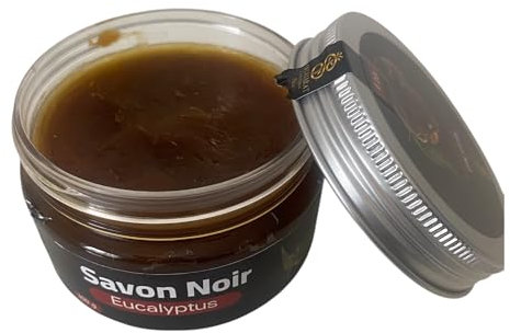 Savon noir à l'Eucalyptus - Exfoliant Naturel, hydratation- Élimine en profondeur peaux mortes et impuretés.- 100% Naturelle - 100g Maroc