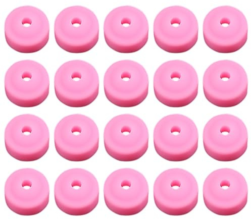 Uonlytech 20pcs Nail Drill Dust Protectors Silicone Covers Dustproof Easy to Clean Nail Drill Bit Holder for Home Use