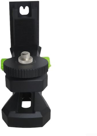 for Spirit Level Mount 360° Rotating Magnetic Bracket for Wall & Tripod - Fine Height Adjustment ABS Construction Dual Thread 1/4 5/8(A)