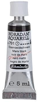 Schmincke – HORADAM® AQUARELL - feinste Künstler-Aquarellfarben, Eisenoxidschwarz - 5 ml