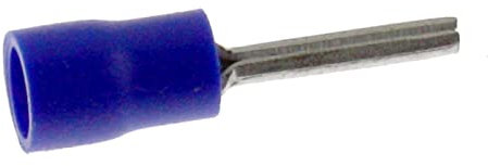 25x Stiftkabelschuh teilisoliert 1,5-2,5mm² blau ; Klemmstift Kabelschuh