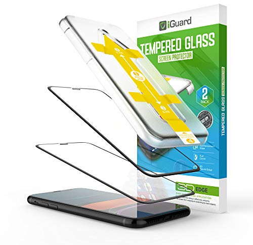 iGuard |2 Stück Panzerglas kompatibel mit Apple iPhone X | XS | 5,8 | Schutzglas | Edge+ Protection | Ultra KLAR | 3D geformtes Glas | Easy Applicator
