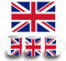 MERCHANDMANIA TAZA BLANCA BANDERA INGLATERRA LONDRES color mug