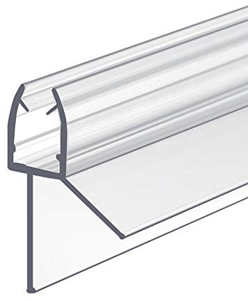 IMPTS Dichtung Dusche 100 cm für Duschtür mit Glasstärke 5mm / 6mm Ersatz Duschdichtung Mit verlängerten Gummilippen für trockenen Boden im Bad (1 Stück)