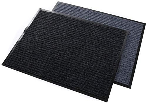 Fußmatte Schmutzfangmatte Türmatte Schmutzmatte Sauberlaufmatte Fußabstreifer Gerippt Profiliert (60x80 Grau)