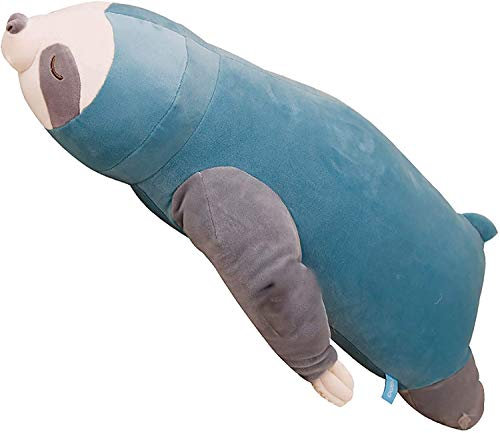 Kuscheltier Faultier, Seitenschläferkissen Stillkissen Lagerungskissen Plüsch Faultier Kissen für Kinder Freundin Geschenke Kinderzimmer Dekoration Extrem Weich Plüschtier Spielzeug 100 cm Türkis