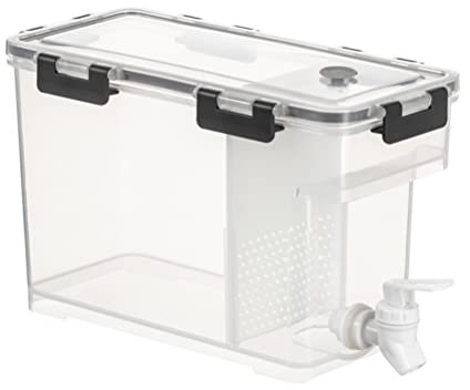 Stylebest Distributeur de Boissons en Plastique de 3,5 L Distributeur de Boissons avec Robinet Distributeur de pichet de jus de Citron glacé pour réfrigérateur Fête Usage Quotidien
