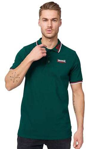 Lonsdale Herren-Polohemd aus Baumwolle, Slim Fit Kurzarm-Freizeithemd | Golfhemd aus weichem Stoff, mit Knopfleiste, leicht, atmungsaktiv und bequem – T-Shirts für Freizeit, Büro und den Alltag