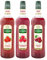 Les sirops aux fruits rouges TEISSEIRE - Fraise, Framboise, Cerise - 3x1L