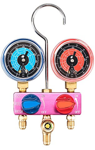 Mini manómetro G1/4 para R22 R32 R410A, manómetro de diagnóstico de Aire Acondicionado, para Mantenimiento de Aire Acondicionado automotriz del Sistema de CA del Coche
