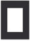 nielsen Conservation Passepartout Carton 1,5 mm | format extérieur 18x24 cm pour format d'image 10x15 cm | noir | surface lisse