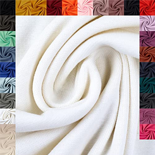 Swafing Eike Sweat Wintersweat unifarben Coupon (weiß, 0,5m) (011) + 26 weitere Farben