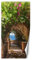 Feeby Türtapete selbstklebend Sträucher Gasse Blumen 88x200 cm Türposter Türsticker Fototapete Wohnzimmer Schlafzimmer Kinderzimmer Büro Natur Meer Grün