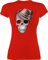 Shirt Damen - Kompatibel Oktoberfest - Totenkopf mit Filzhut - L - Rot - trachtenshirt trachtenoberteile bayrische totenköpfe Oberteil Frau Trachten Tshirt trachtenshirtdamen Oktoberfest, Skull
