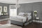 SANA SLEEP Premium Plain Fabric Divan Bed Set With Mattress, 2 Drawers (Same Side) and Headboard 4FT Small Double - Grey Suede