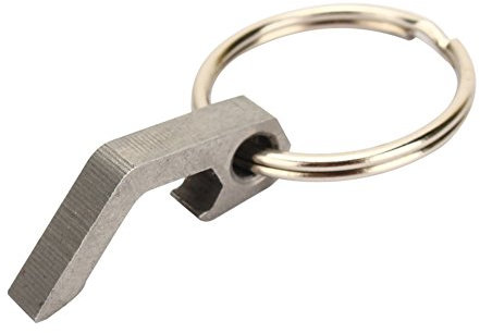 Alomejor Porte-clés Ouvre-Bouteille Barman Ouvre-Bouteille Ouvre-Bouteille en Acier Inoxydable Ouvre-boîte pour la Randonnée en Plein Air Camping