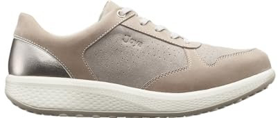 JOYA Britt Beige, Damensneaker aus Nubukleder für gesundes, entspanntes Gehen im Alltag, schicke Freizeitschuhe in Beige