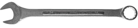 MJW 36 mm Ringmaulschlüssel aus Chrom-Vanadium-Stahl, DIN 3113, mit 12-kant Profil und Satin-Finish, für Heim- und Profiwerkstatt