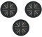 MINI R50 R52 R53 Car Cup Coaster, 3PCS Universal Non-Slip Cup Holders Embedded in Ornaments Coaster for Mini Cooper R50 R52 R53(Union Jack Black)