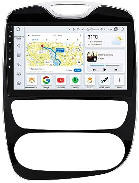 Android 12 Radio de Coche para Renault Clio 4 (2016-2019), 8 núcleos 6G+64G GPS Navi Pantalla táctil QLED de 10.1 con CarPlay inalámbrico Android Auto Bluetooth WiFi 4G LTE DSP RDS