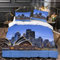 Tizhweqo Sydney Bettwäsche 135x200 Australien Bettwäsche Set Weiche Mikrofaser 3D Druck Sydney Bettbezug Set mit Reißverschluss Bettbezüge und 2 Kissenbezug 80x80 cm C7873