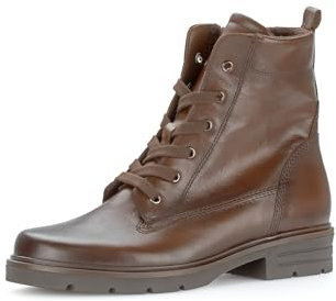 Gabor Damen Schnürstiefeletten - Schnürboots mit Wechselfußbett - Herbstschuhe & Winterschuhe Damen - Blockabsatz - Sattel 24