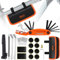 Bike Tool Kit - Bike Repair Kit with 16-in-1 Tool, 120Psi Mini Bicycle Pump and Puncture Repair Kit for MTB/Mountain Bike
