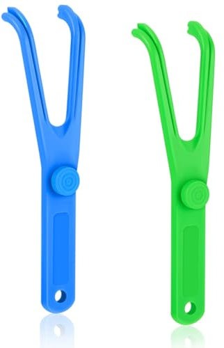 LuLiyLdJ Supporto per Filo Interdentale,Plettri per Filo Interdentale,Porta Filo Interdentale,Floss Pick,per La Pulizia dei Denti,Igiene Orale per Famiglia Hotel Viaggi, 2 pezzo