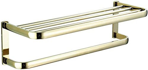 NEECS Handtuchhalter Gold Handtuchhalter, Wandmontierte Handtuchständer Metall Messing Haushalt Badezimmer Doppelschichtige Handtuchstangen Hardware Dekoration Handtuchhalter Handtuchhal