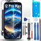 DIGI4U for iPhone 12 Pro Max LCD Screen Replacement, 6.7'' Full HD True Tone Face ID COF Screen for 12 Pro Max Display Digitizer Assembly, with Repair Kit for iPhone 12 Pro Max Replacement Screen